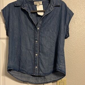 Cloth & Stone Indigo Sleeveless Top
